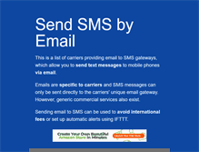 Tablet Screenshot of email2sms.info